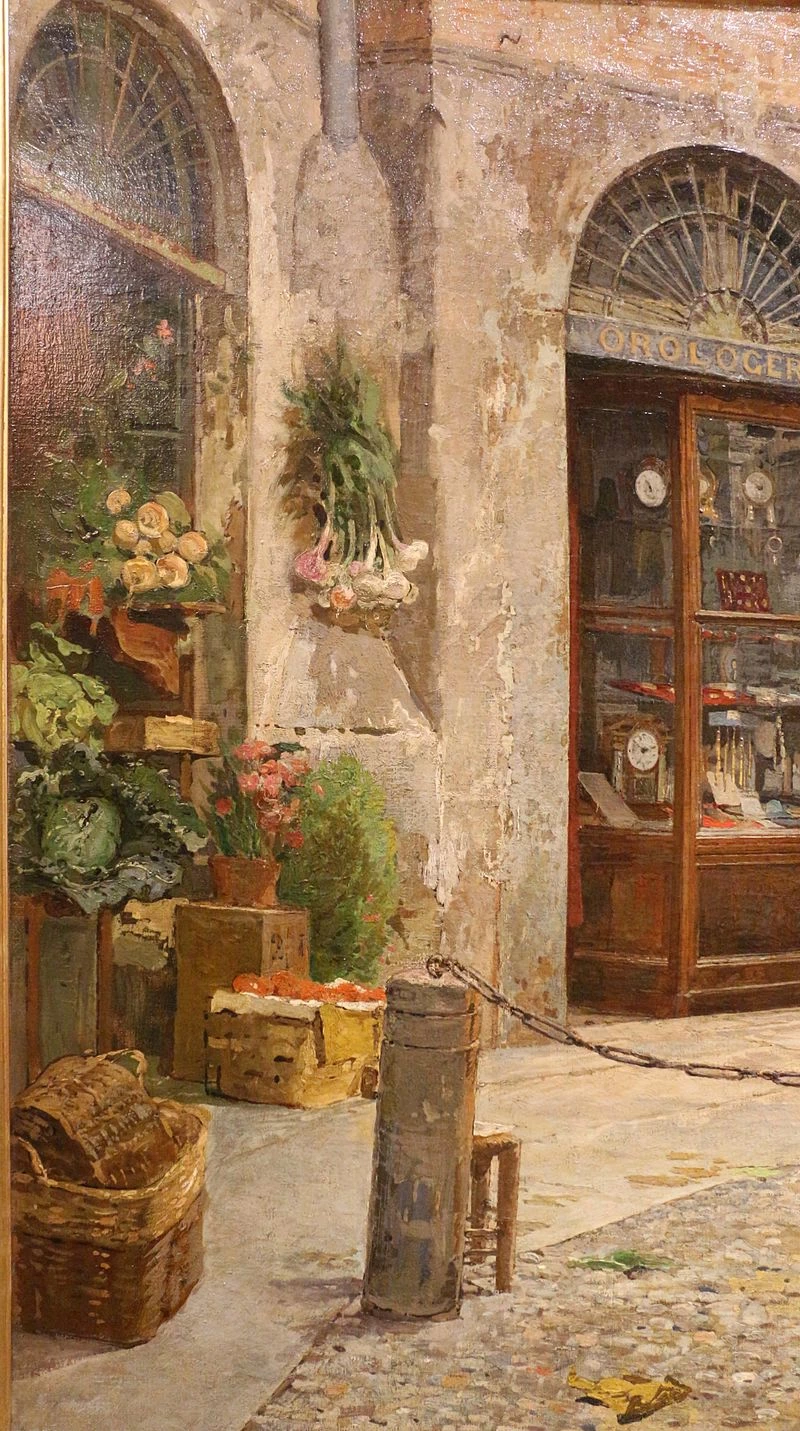 Via San Bernardino in Milano - Artgate Fondazione Cariplo, Gallerie di Piazza Scala, Milano, dettaglio